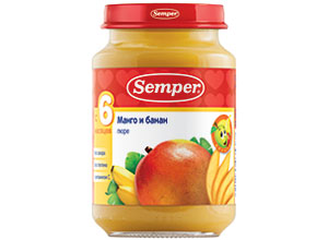 პიურე მანგო და ბანანი