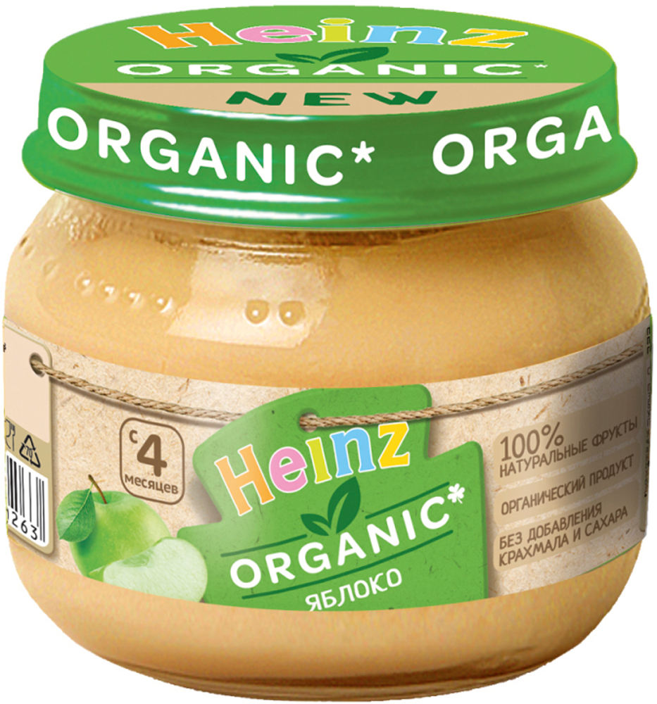 ჰეინცი - ხილფაფა ორგანიკი ვაშლით