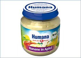 ბანანი ვაშლით