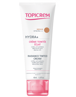 სახის ბრწყინავი ტონალური კრემი საშუალო ტონი SPF 40