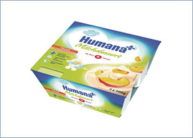 რძიანი დესერტი ატმით და პრებიოტიკით