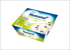 რძიანი დესერტი ვაშლით, მოცვით და პრებიოტიკით