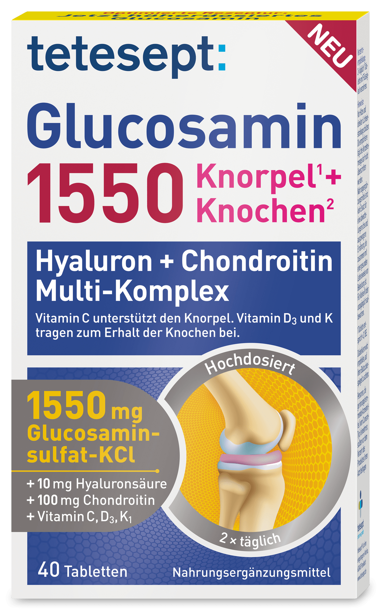 ტეტესეპტი გლუკოზამინი 1550