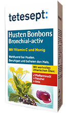 ტეტესეპტი ხველის კანფეტები ბრონქიალ აქტივი