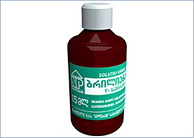 ბრილიანტის მწვანეს 1% სპირტიანი ხსნარი