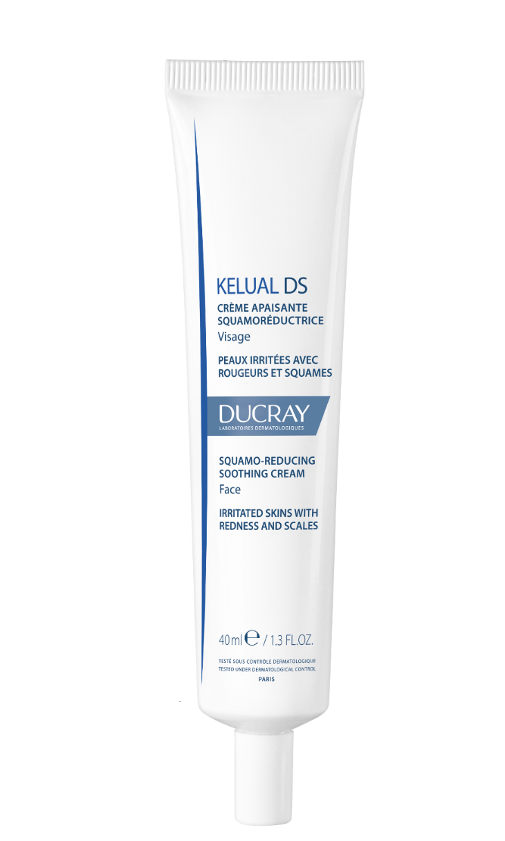 დუკრე - კელუალ დს (სებორეული დერმატიტის) ქერცლების შესამცირებელი და კანის დამამშვიდებელი კრემი