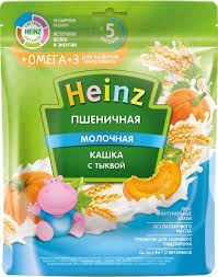 ჰეინცი - ხორბლის ფაფა ომეგა 3, გოგრით