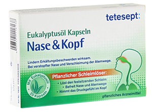 ტეტესეპტი, კაფსულები ევკალიპტის ზეთით