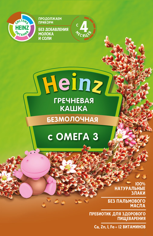 ჰეინცი - წიწიბურის ფაფა "omega- 3" - ჰეინცი